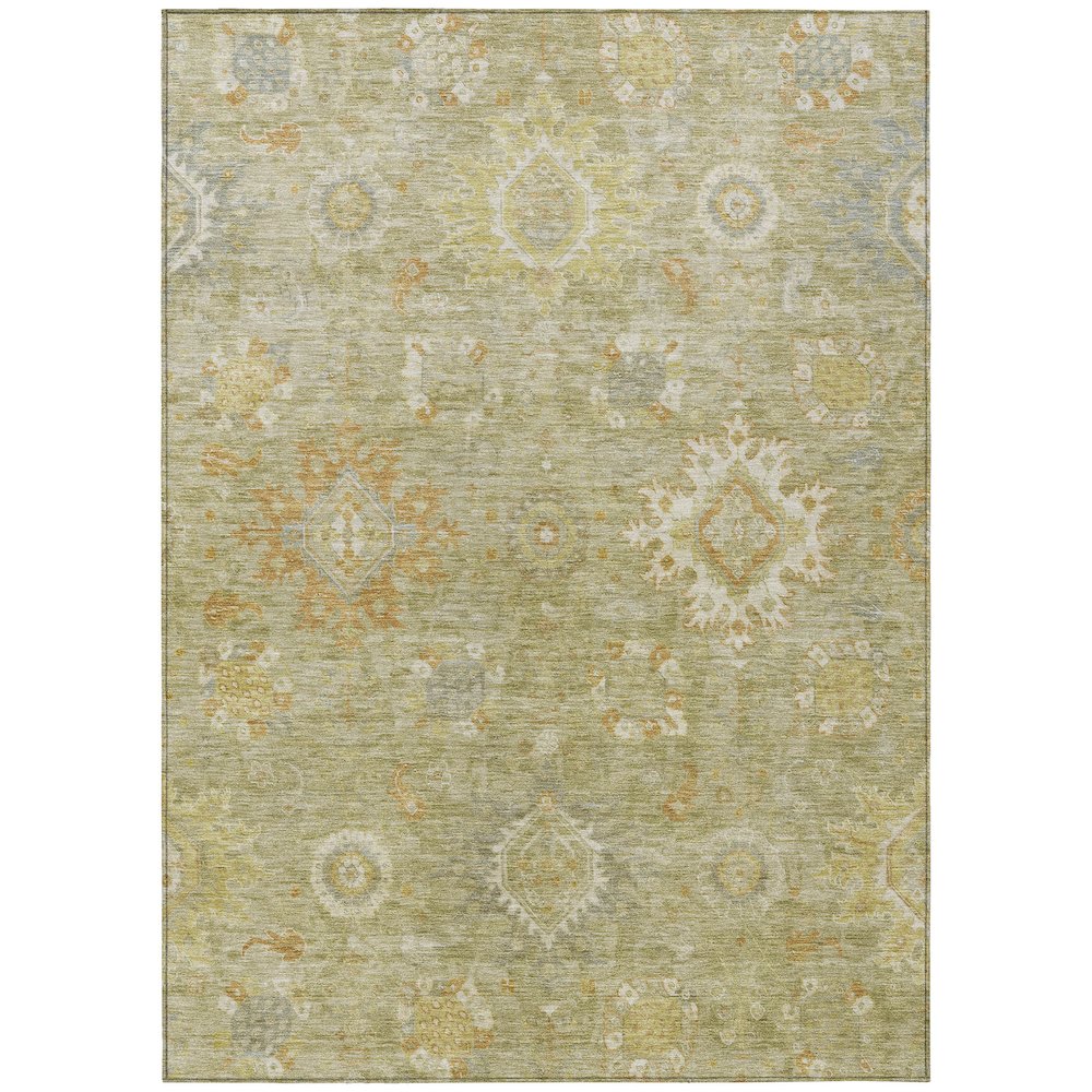 Machine Washable Indoor/Outdoor Chantille Sage 9' x 12' Rug