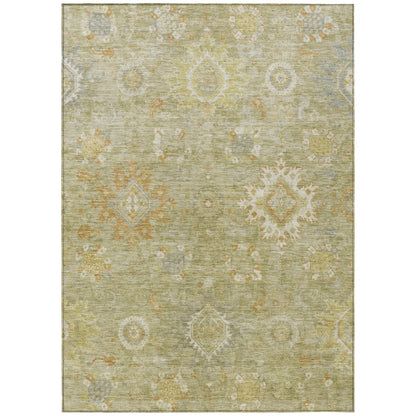 Machine Washable Indoor/Outdoor Chantille Sage 9' x 12' Rug