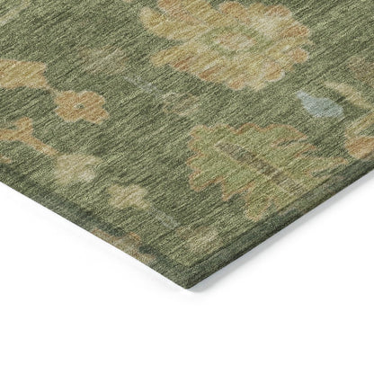 Machine Washable Indoor/Outdoor Chantille Fern 5' x 7'6" Rug
