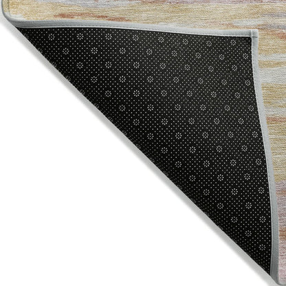 Machine Washable Indoor/Outdoor Chantille Salmon 5' x 7'6" Rug