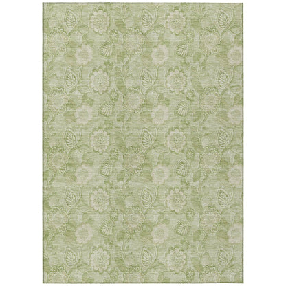 Machine Washable Indoor/Outdoor Chantille Sage 9' x 12' Rug