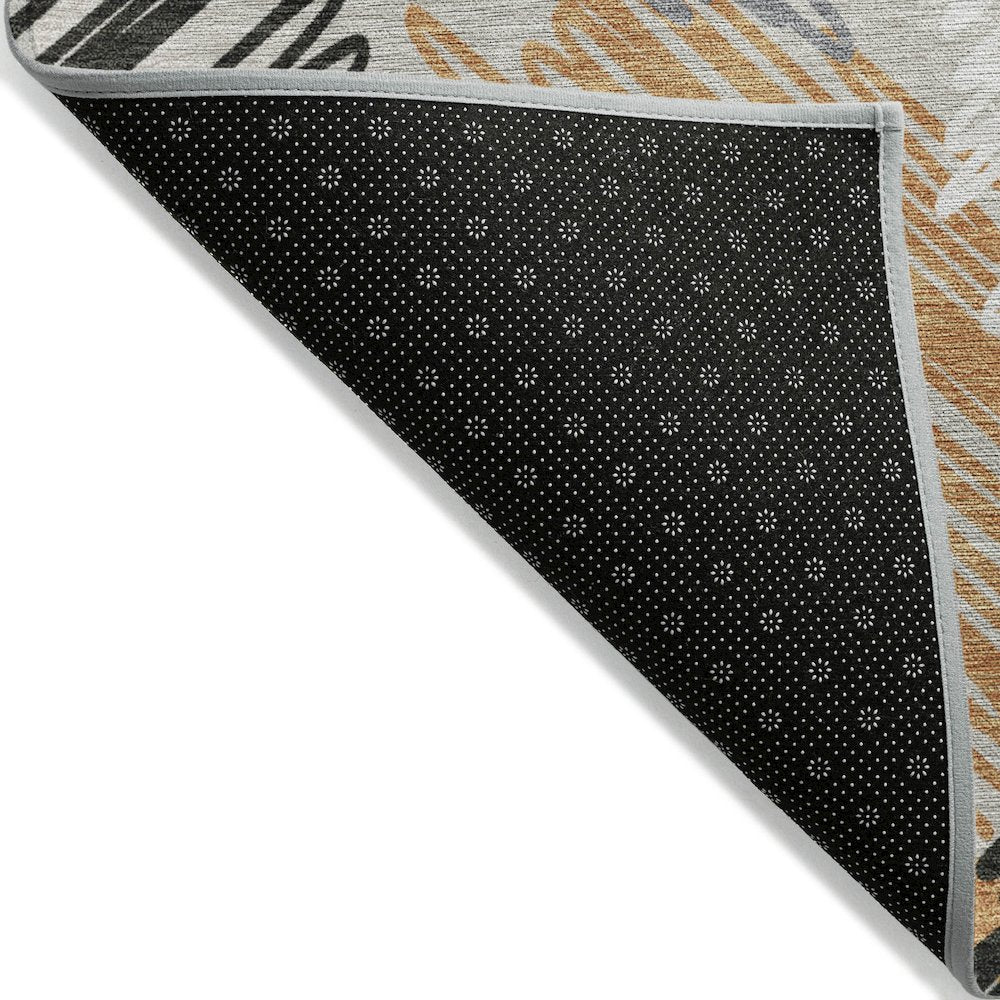 Machine Washable Indoor/Outdoor Chantille Copper 5' x 7'6" Rug