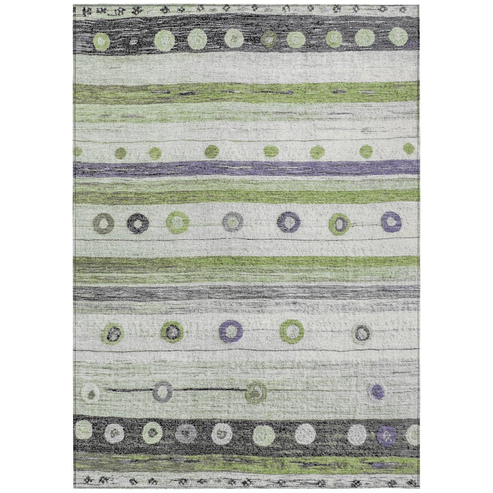Machine Washable Indoor/Outdoor Chantille Aloe 9' x 12' Rug