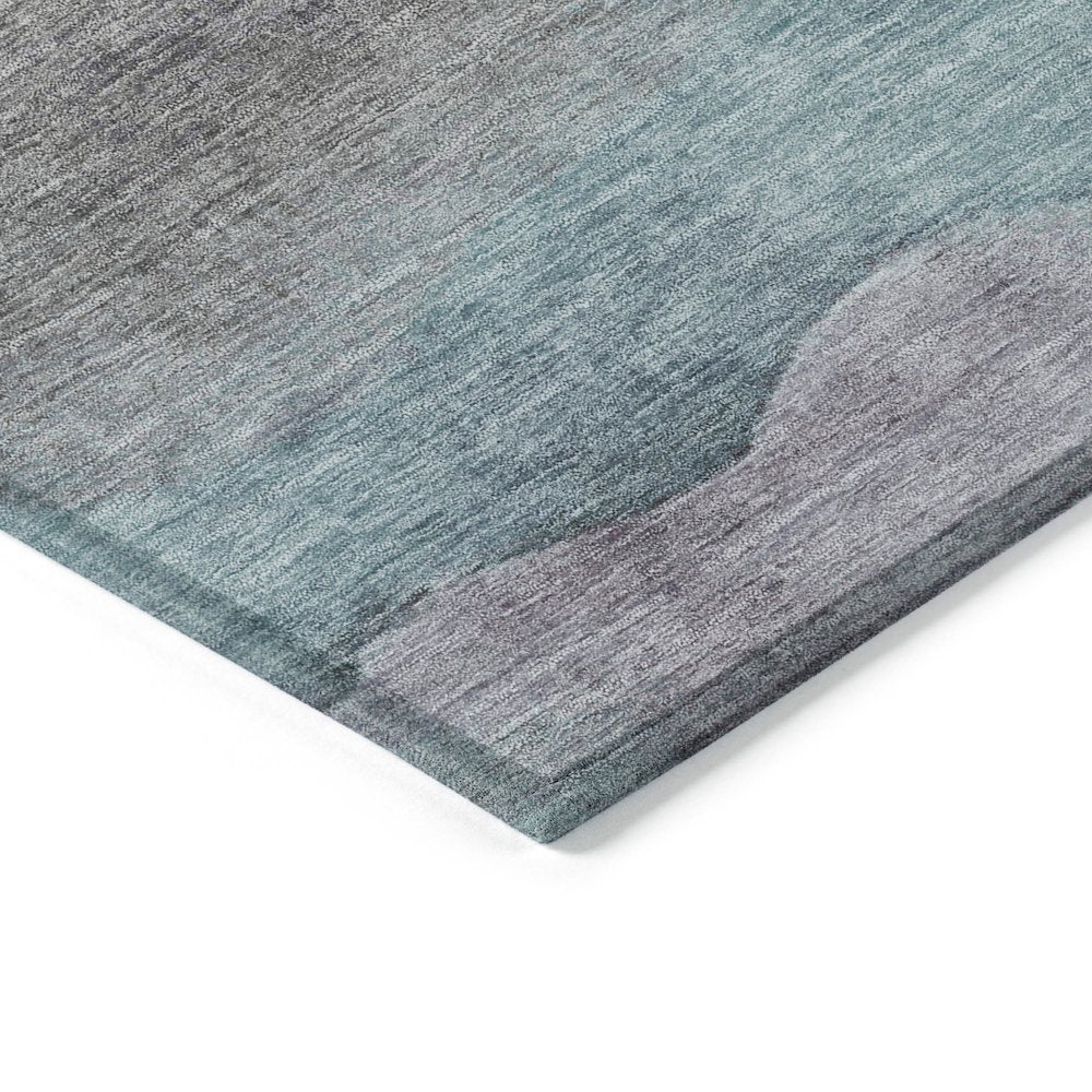 Machine Washable Indoor/Outdoor Chantille Teal 5' x 7'6" Rug