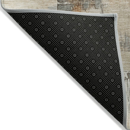 Machine Washable Indoor/Outdoor Chantille Ivory 5' x 7'6" Rug