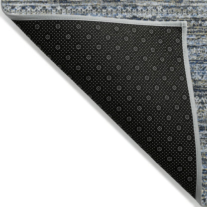 Machine Washable Indoor/Outdoor Chantille Denim 5' x 7'6" Rug
