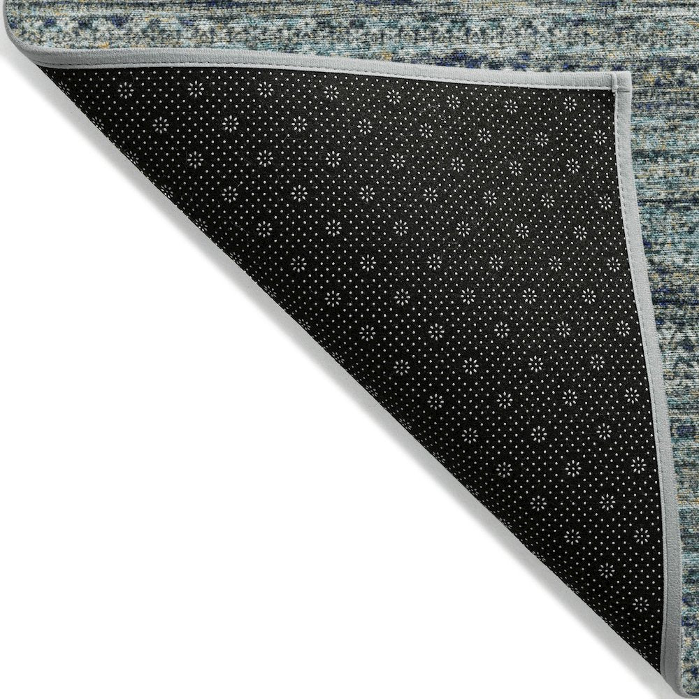 Machine Washable Indoor/Outdoor Chantille Teal 5' x 7'6" Rug