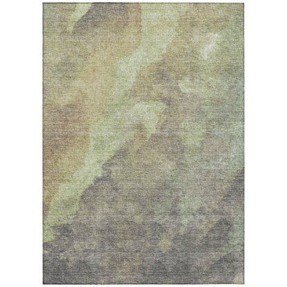 Machine Washable Indoor/Outdoor Chantille Aloe 9' x 12' Rug