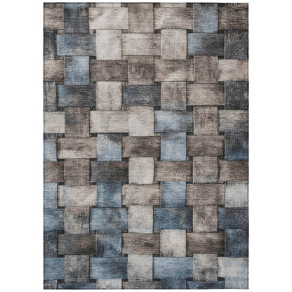 Machine Washable Indoor/Outdoor Chantille Taupe 9' x 12' Rug