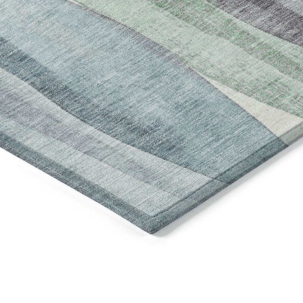Machine Washable Indoor/Outdoor Chantille Teal 5' x 7'6" Rug