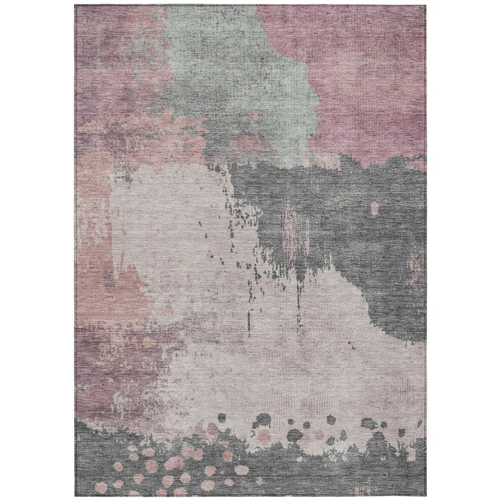 Machine Washable Indoor/Outdoor Chantille Blush 9' x 12' Rug