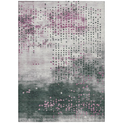 Machine Washable Indoor/Outdoor Chantille Blush 9' x 12' Rug