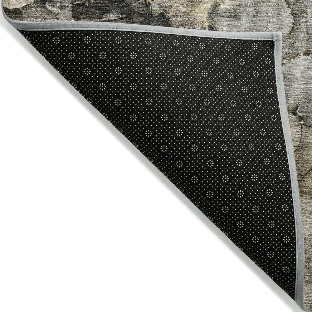 Machine Washable Indoor/Outdoor Chantille ACN2018 Pewter 5' x 7'6" Rug