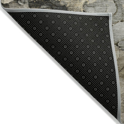 Machine Washable Indoor/Outdoor Chantille ACN2018 Pewter 5' x 7'6" Rug