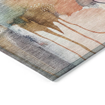 Machine Washable Indoor/Outdoor Chantille ACN2019 Blush 5' x 7'6" Rug