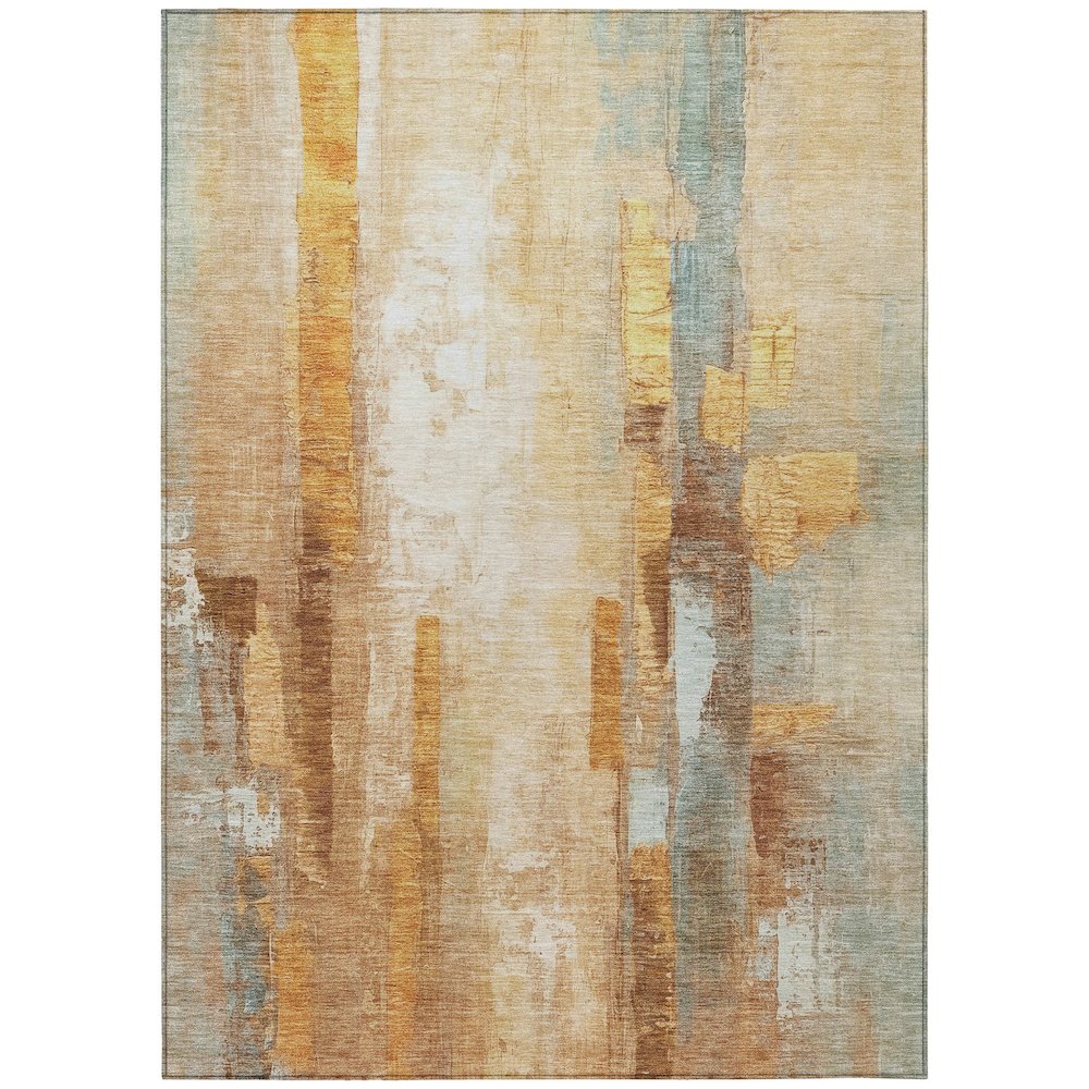 Machine Washable Indoor/Outdoor Chantille ACN2020 Copper 9' x 12' Rug