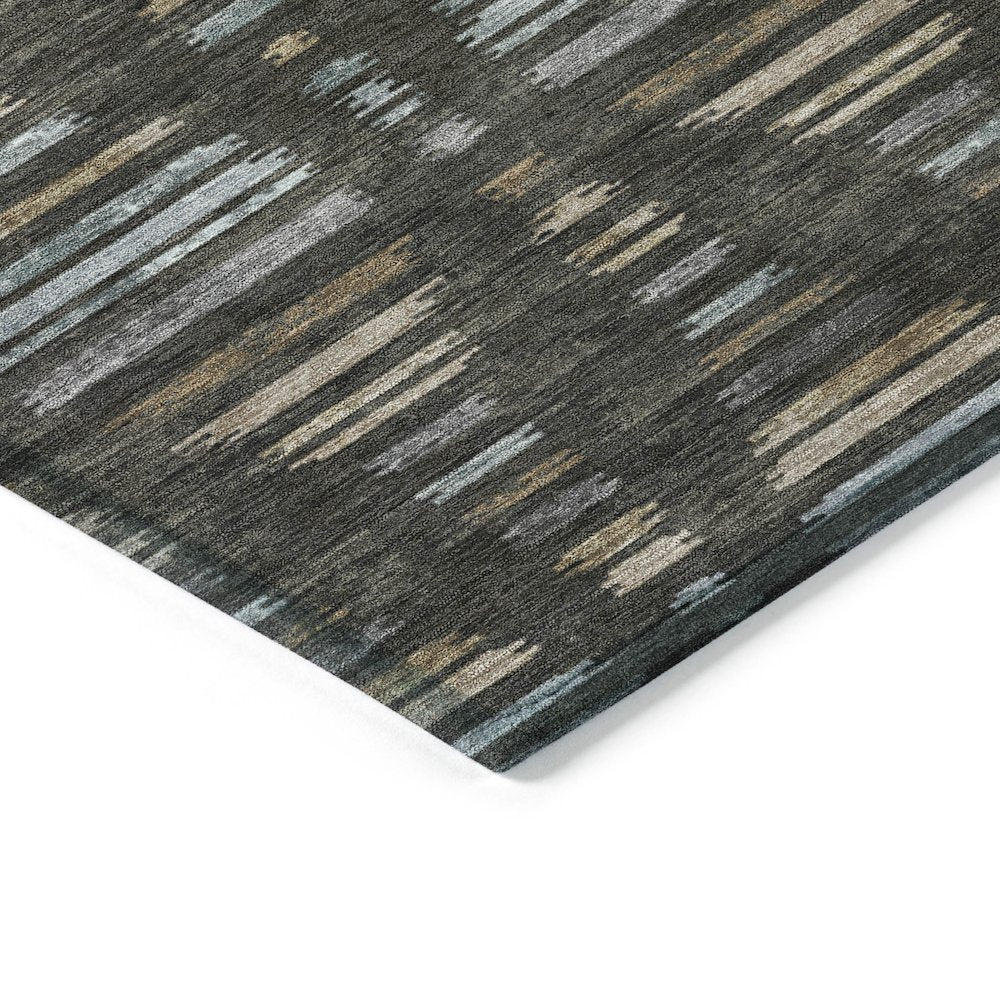 Machine Washable Indoor/Outdoor Chantille ACN2027 Coffee 5' x 7'6" Rug