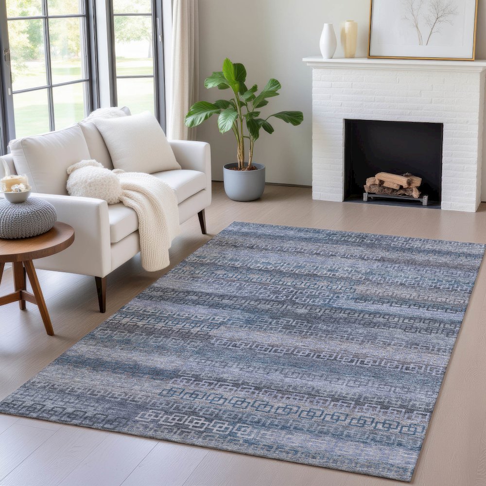 Machine Washable Indoor/Outdoor Chantille ACN2029 Taupe 9' x 12' Rug