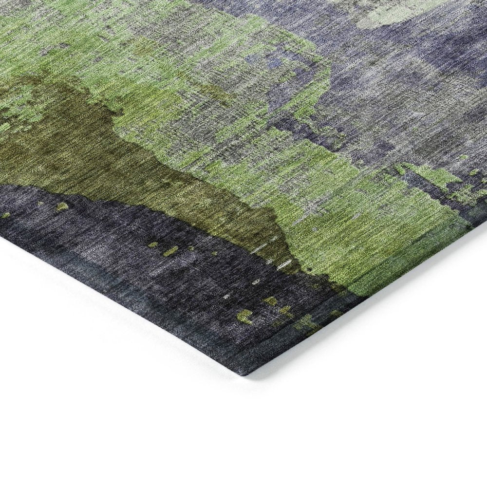 Machine Washable Indoor/Outdoor Chantille ACN2041 Plum 5' x 7'6" Rug