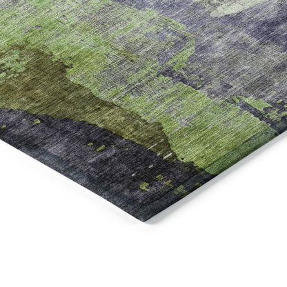 Machine Washable Indoor/Outdoor Chantille ACN2041 Plum 5' x 7'6" Rug