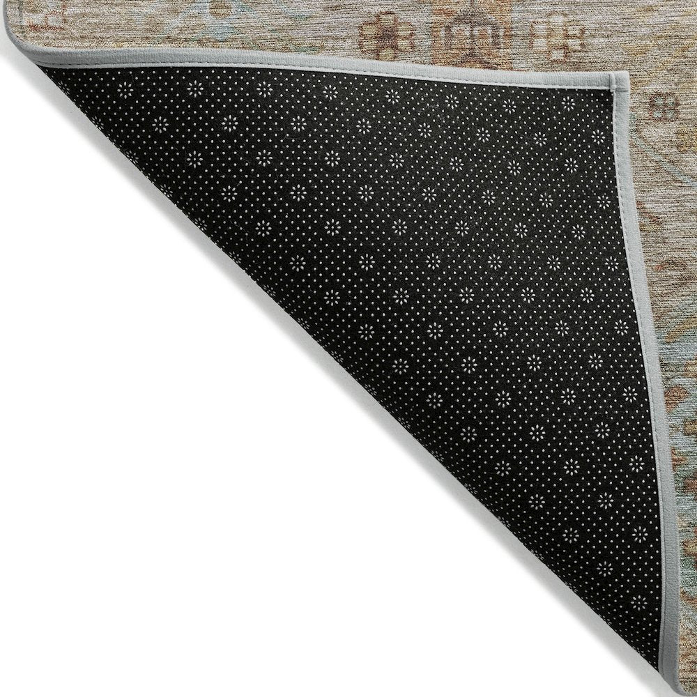 Machine Washable Indoor/Outdoor Chantille ACN2047 Beige 5' x 7'6" Rug