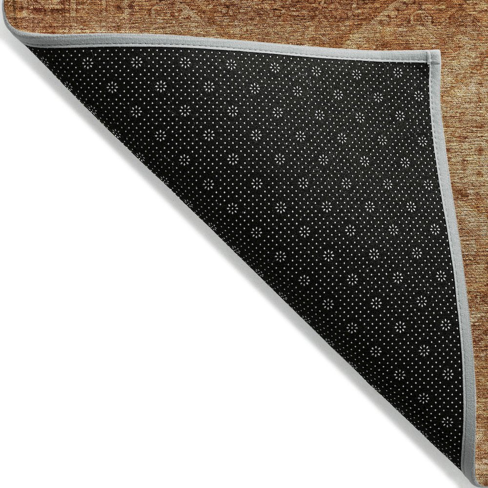Machine Washable Indoor/Outdoor Chantille ACN2060 Copper 5' x 7'6" Rug