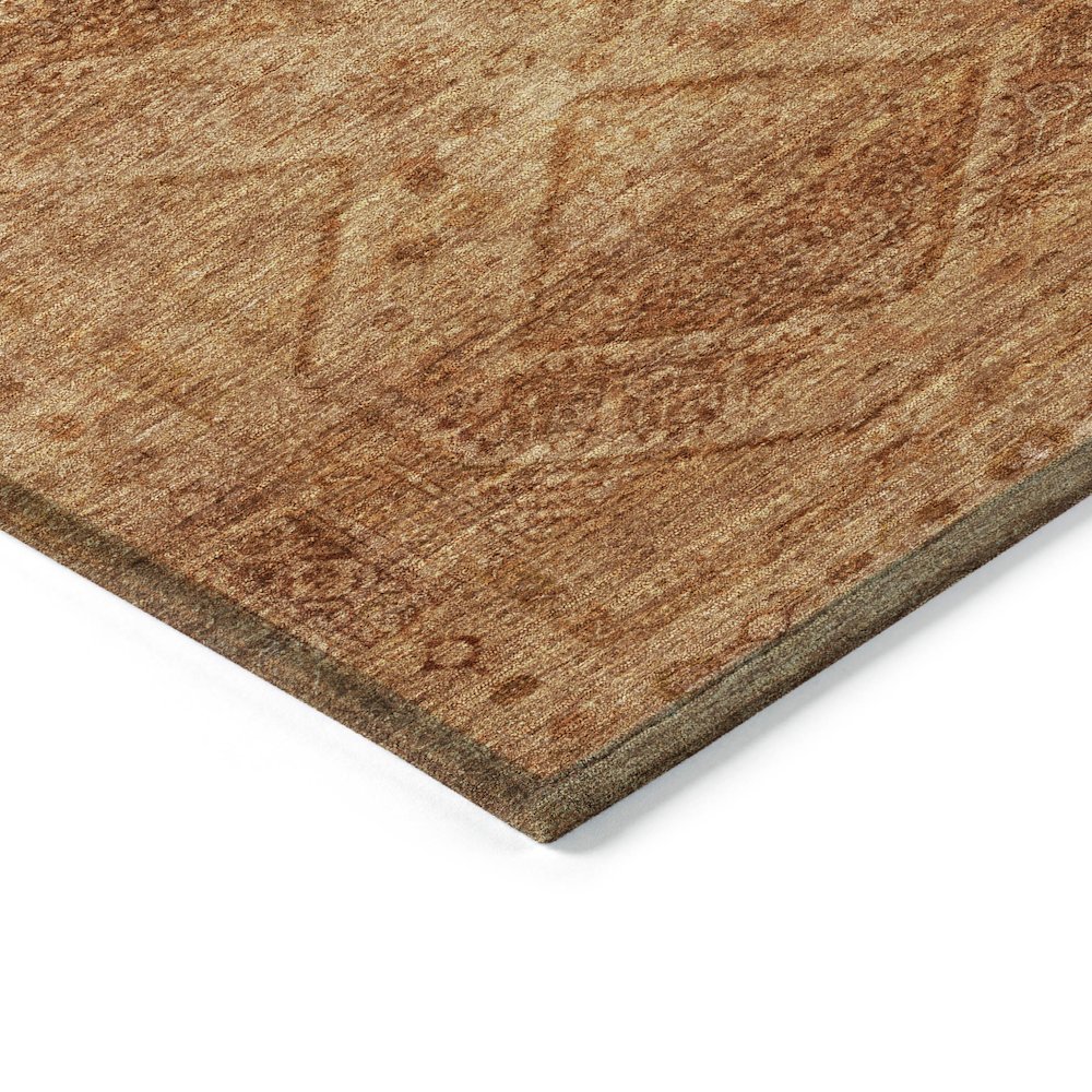 Machine Washable Indoor/Outdoor Chantille ACN2060 Copper 5' x 7'6" Rug