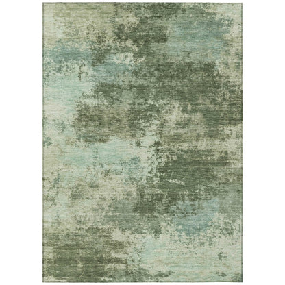Machine Washable Indoor/Outdoor Chantille ACN2065 Aloe 9' x 12' Rug