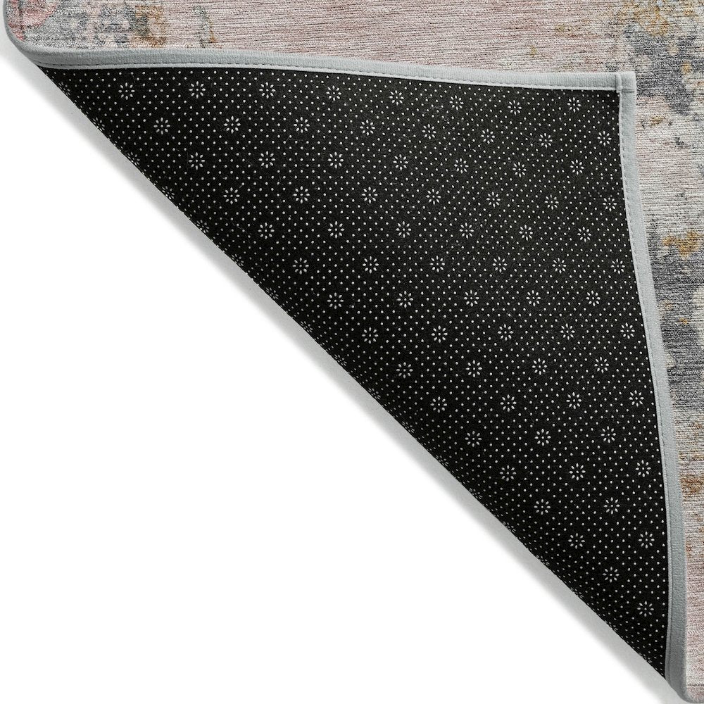 Machine Washable Indoor/Outdoor Chantille ACN2070 Pink 5' x 7'6" Rug