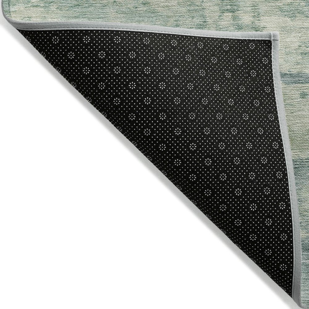 Machine Washable Indoor/Outdoor Chantille ACN2074 Teal 5' x 7'6" Rug