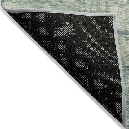 Machine Washable Indoor/Outdoor Chantille ACN2074 Teal 5' x 7'6" Rug