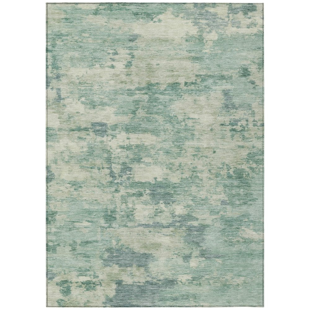 Machine Washable Indoor/Outdoor Chantille ACN2074 Teal 9' x 12' Rug