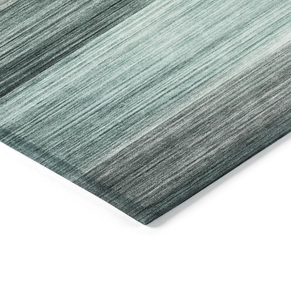 Machine Washable Indoor/Outdoor Chantille ACN2082 Teal 5' x 7'6" Rug