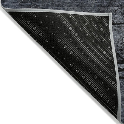 Machine Washable Indoor/Outdoor Chantille ACN2083 Charcoal 5' x 7'6" Rug