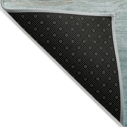 Machine Washable Indoor/Outdoor Chantille ACN2084 Teal 5' x 7'6" Rug