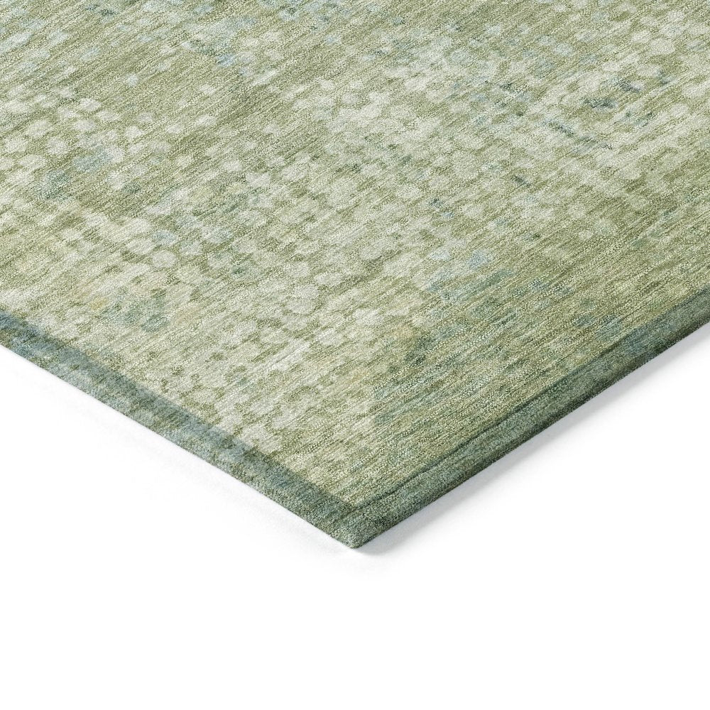 Machine Washable Indoor/Outdoor Chantille ACN2087 Green 5' x 7'6" Rug