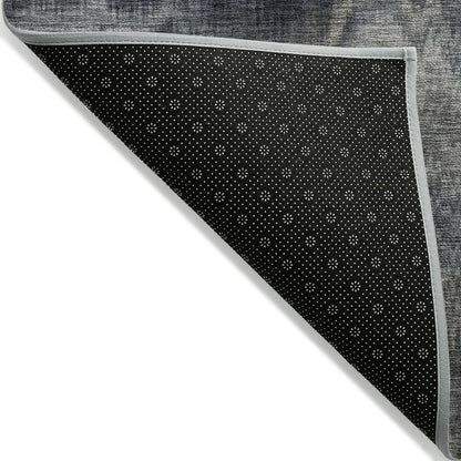 Machine Washable Indoor/Outdoor Chantille ACN2095 Gray 5' x 7'6" Rug