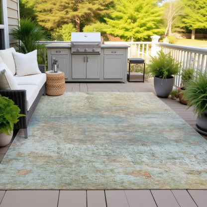 Machine Washable Indoor/Outdoor Chantille ACN2100 Wheat 9' x 12' Rug