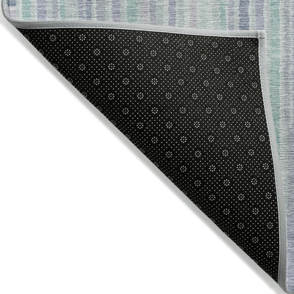 Machine Washable Indoor/Outdoor Chantille ACN2102 Mint 5' x 7'6" Rug