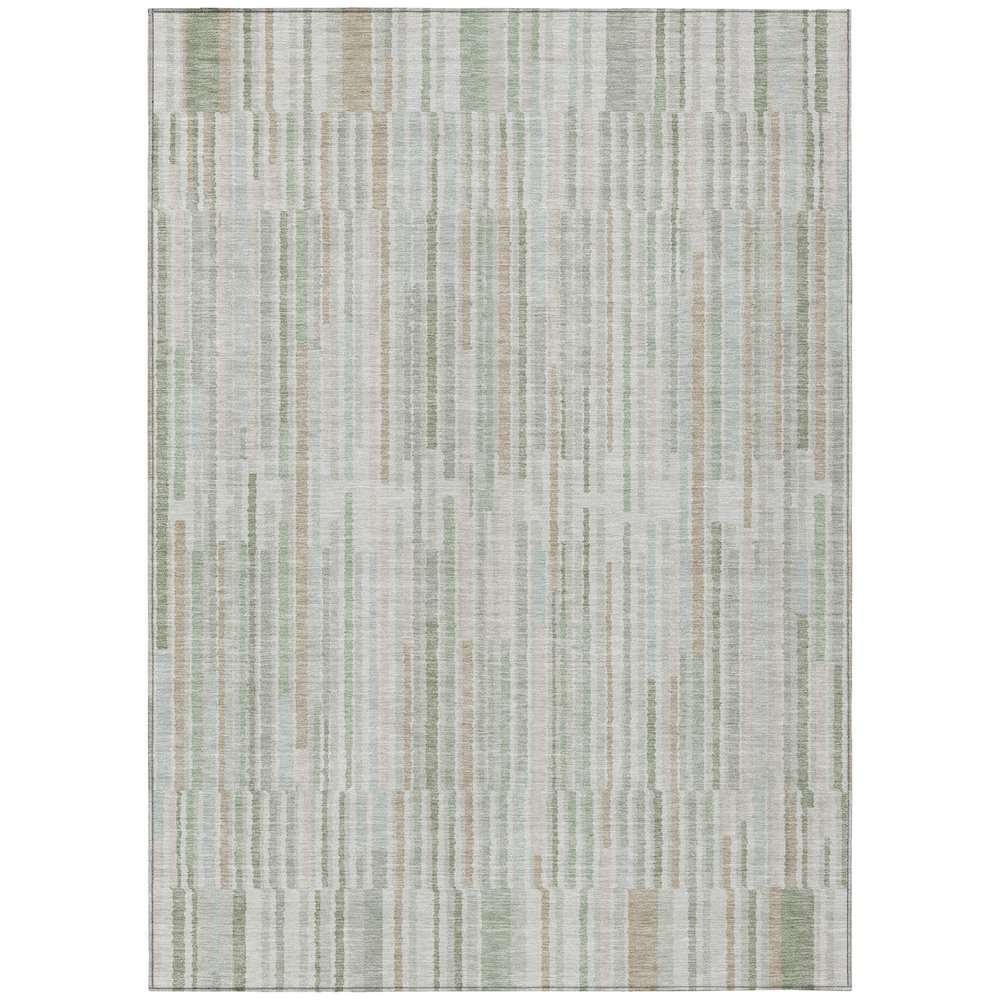 Machine Washable Indoor/Outdoor Chantille ACN2102 Sage 9' x 12' Rug