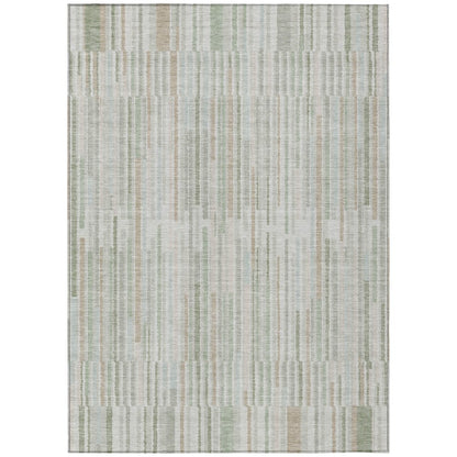 Machine Washable Indoor/Outdoor Chantille ACN2102 Sage 9' x 12' Rug