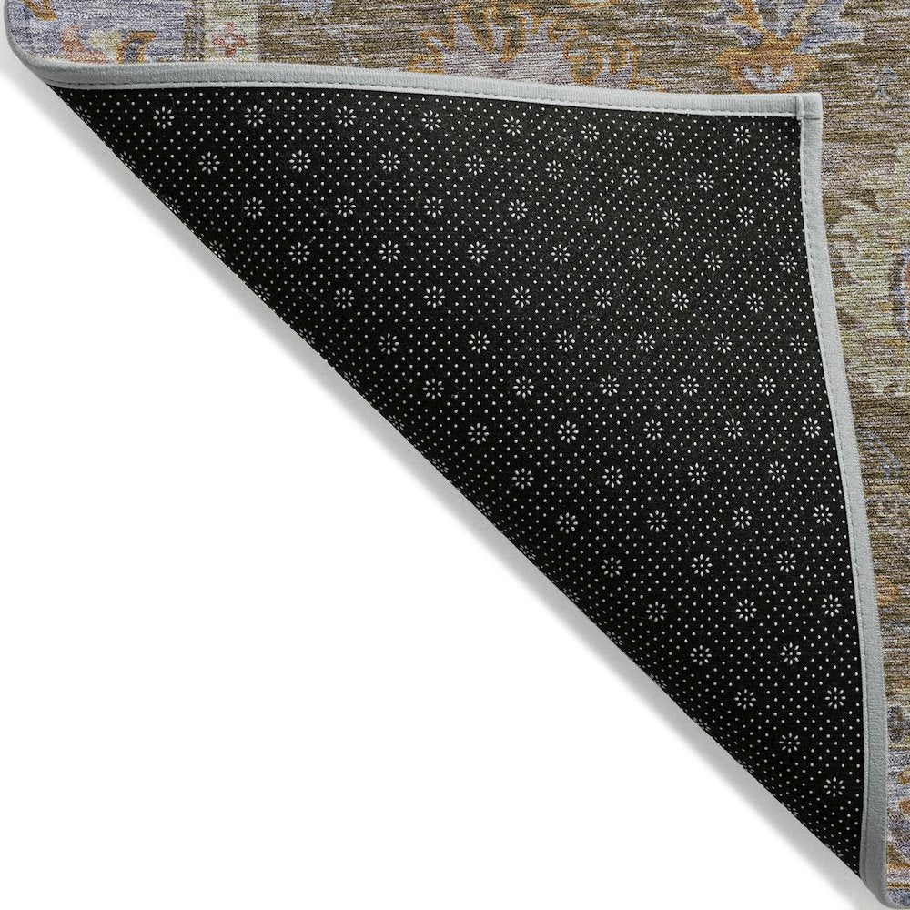 Machine Washable Indoor/Outdoor Chantille ACN2104 Brown 5' x 7'6" Rug