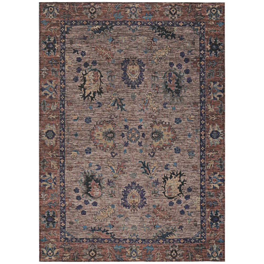 Machine Washable Indoor/Outdoor Chantille ACN2104 Mocha 9' x 12' Rug