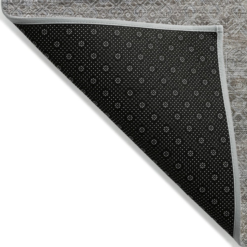 Machine Washable Indoor/Outdoor Chantille ACN2105 Brown 5' x 7'6" Rug