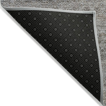 Machine Washable Indoor/Outdoor Chantille ACN2105 Brown 5' x 7'6" Rug