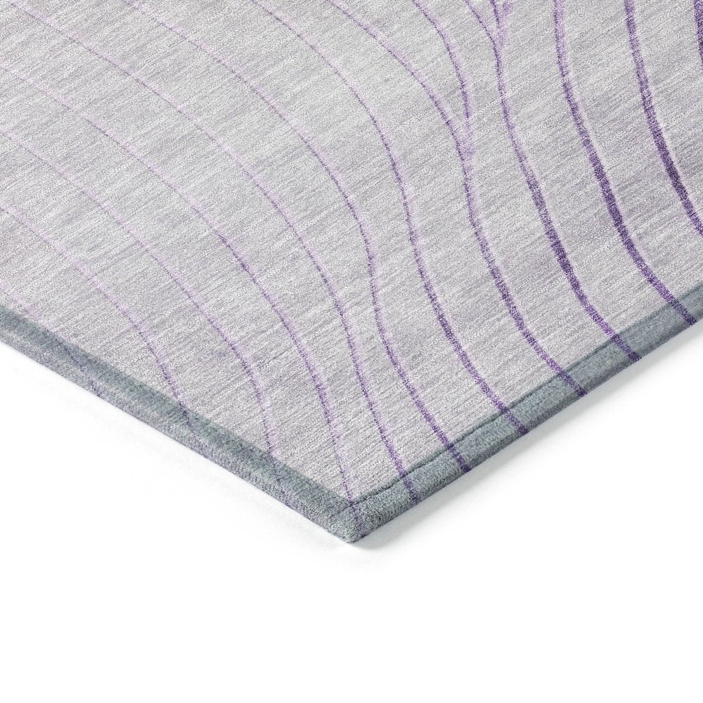 Machine Washable Indoor/Outdoor Chantille ACN2107 Lavender 5' x 7'6" Rug