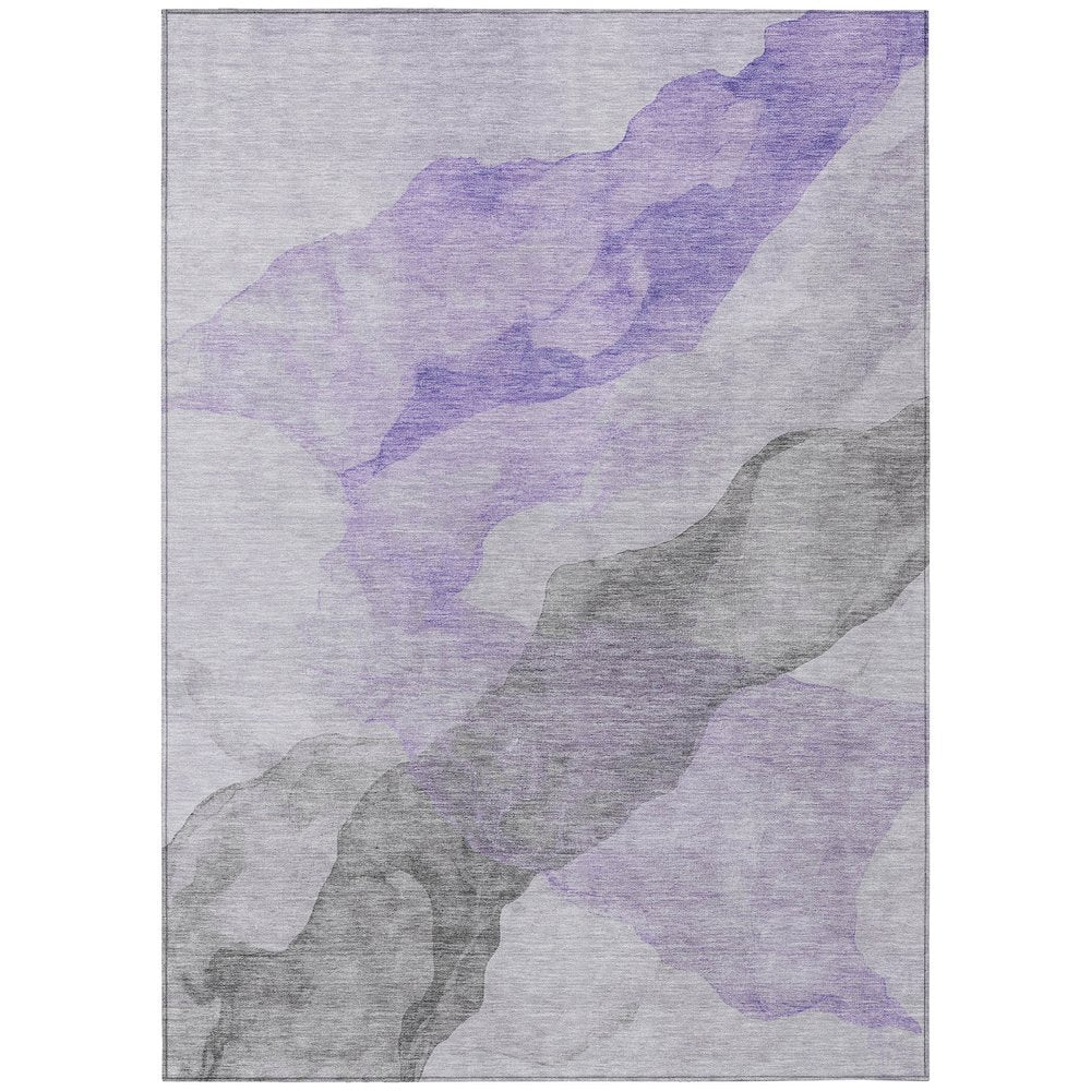 Machine Washable Indoor/Outdoor Chantille ACN2109 Lavender 9' x 12' Rug
