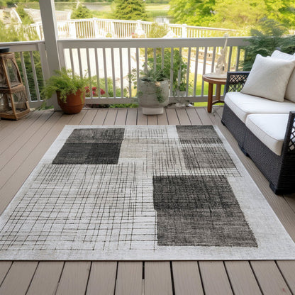 Machine Washable Indoor/Outdoor Chantille ACN2112 Ivory 9' x 12' Rug