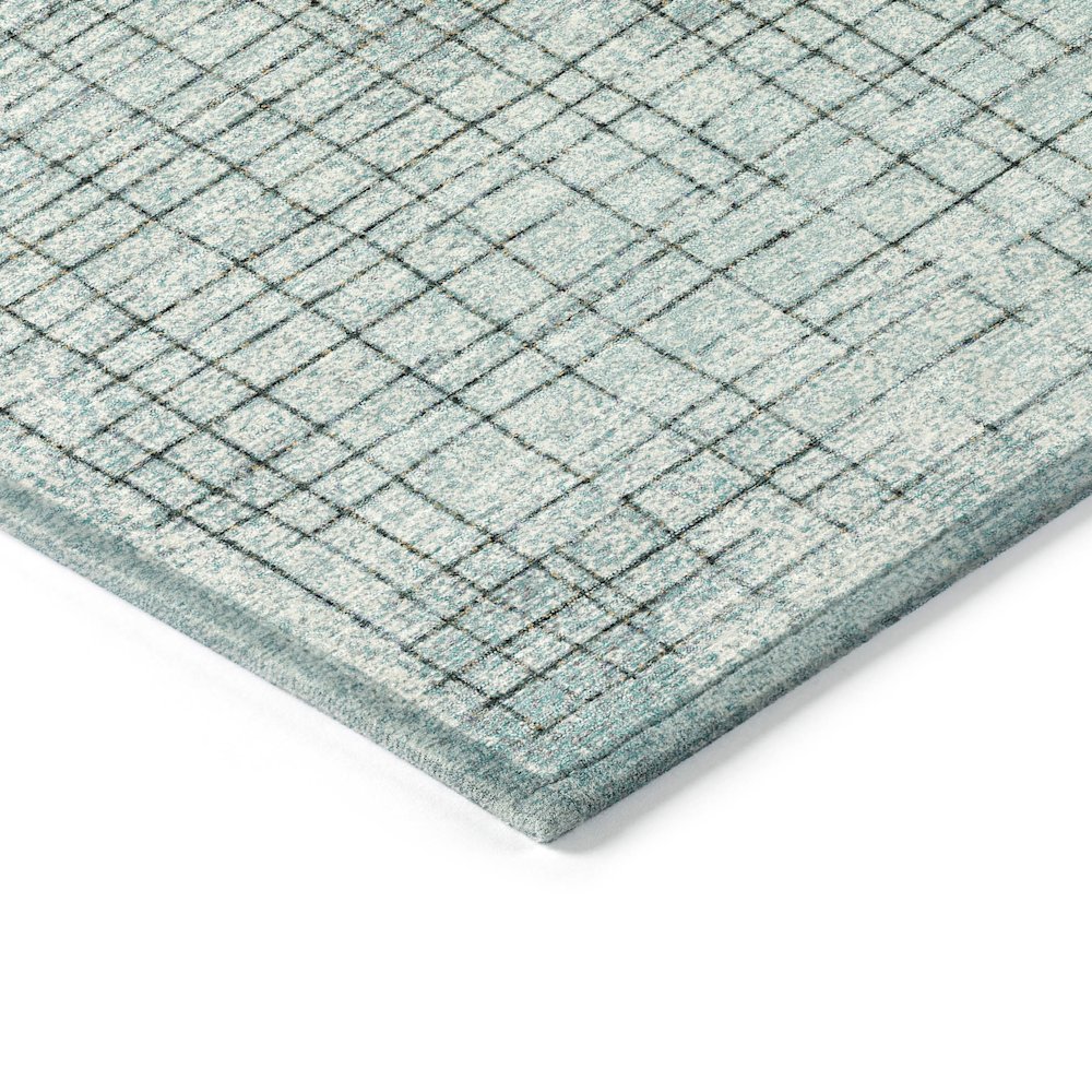 Machine Washable Indoor/Outdoor Chantille ACN2112 Teal 5' x 7'6" Rug