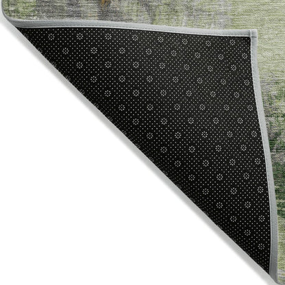 Machine Washable Indoor/Outdoor Chantille ACN2117 Aloe 5' x 7'6" Rug